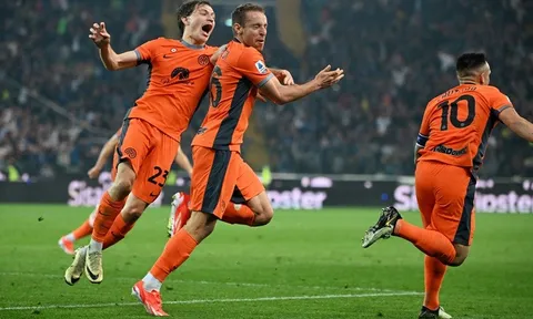Inter thắng ngược dòng trước Udinese