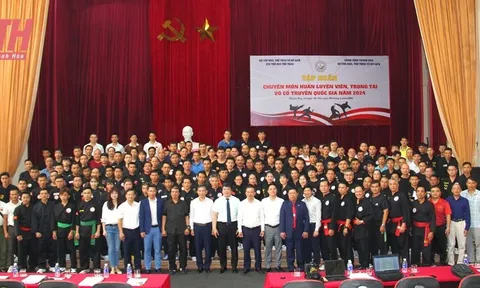Lớp tập huấn chuyên môn huấn luyện viên, trọng tài Võ cổ truyền quốc gia năm 2024