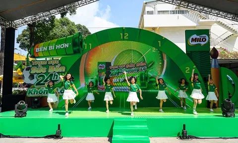Nhiều hoạt động thể chất cho trẻ được tổ chức qua “Trạm sạc sức bền 24h khổng lồ” 