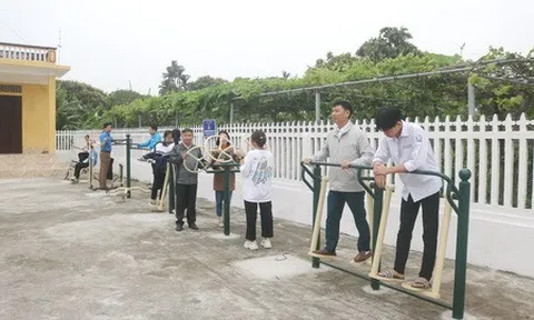 Hải Hậu đầu tư thiết bị luyện tập thể dục thể thao công cộng
