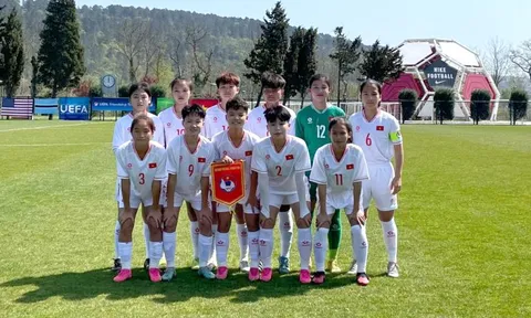 Đội tuyển U16 nữ Việt Nam thi đấu nỗ lực trước đội tuyển U16 Mỹ