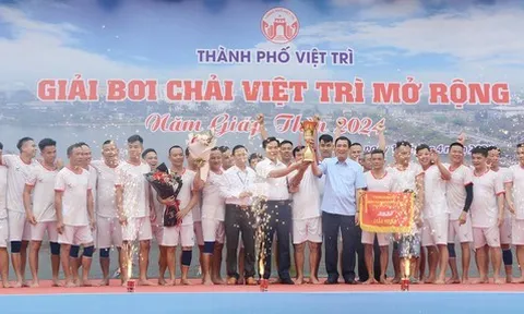 Sôi nổi cuộc đua Bơi chải thành phố Việt Trì mở rộng năm 2024