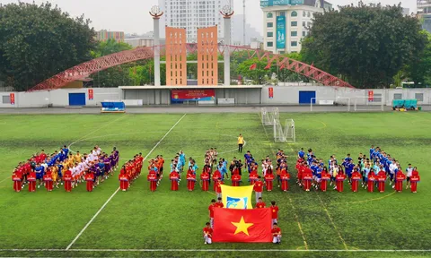Khai mạc giải Bóng đá công nhân, viên chức, lao động Thủ đô năm 2024