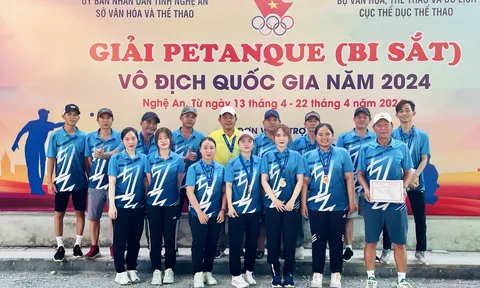 Giải Bi sắt vô địch quốc gia 2024: Bà Rịa - Vũng Tàu dẫn đầu toàn đoàn