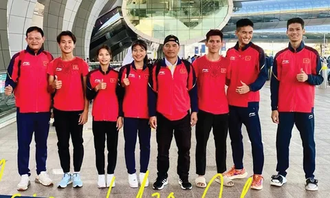 Đội tuyển trẻ Việt Nam đã có mặt tại UAE dự giải Điền kinh U20 châu Á 2024
