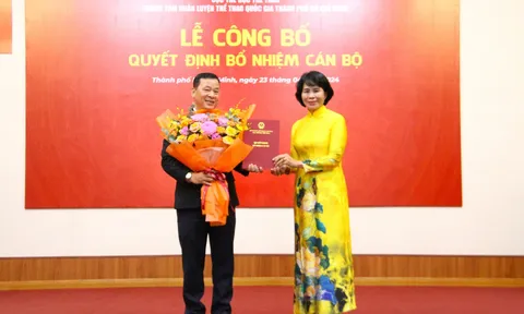 Công bố Quyết định bổ nhiệm Phó Giám đốc Trung tâm Huấn luyện Thể thao Quốc gia thành phố Hồ Chí Minh