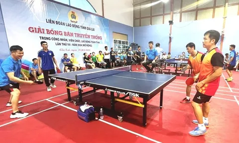 Giải Bóng bàn truyền thống công nhân, viên chức, người lao động tỉnh Gia Lai năm 2024