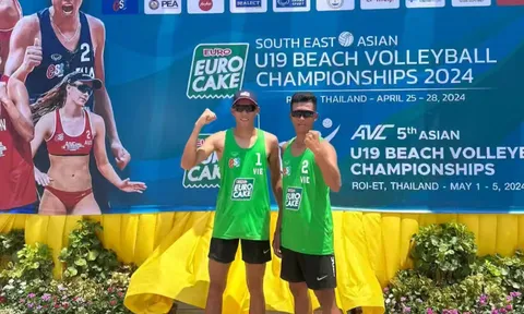 Giải Bóng chuyền bãi biển U19 Đông Nam Á 2024: Đội nam Việt Nam giành ngôi á quân