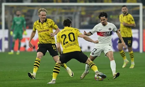 Bán kết Champions League: Dortmund thắng PSG ở lượt đi