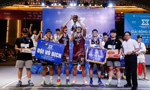 Các tân Vương của giải Bóng rổ 3x3 Hà Nội mở rộng 2024