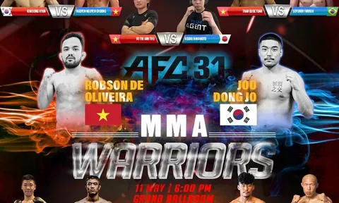 Việt Nam có 4 võ sĩ thượng đài tại MMA chuyên nghiệp Angel's Fighting Championship 31