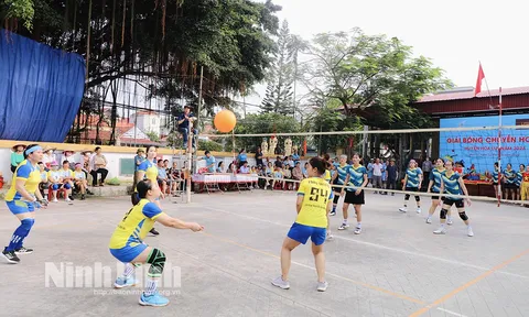 Giải Bóng chuyền hơi nữ huyện Hoa Lư năm 2024