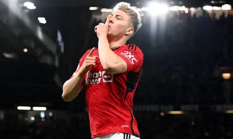 Tiền đạo Rasmus Hojlund cán mốc ghi bàn ấn tượng