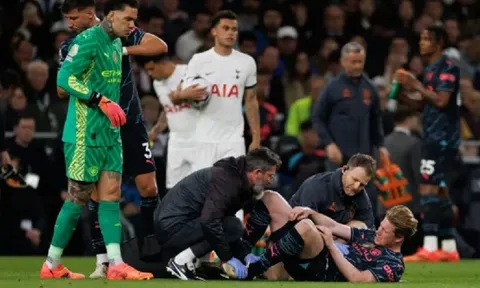 Man City đón tin vui từ tình hình chấn thương của Kevin De Bruyne