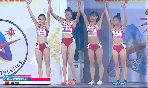 Đội 4x400m nữ Việt Nam xuất sắc giành huy chương vàng, phá kỷ lục quốc gia