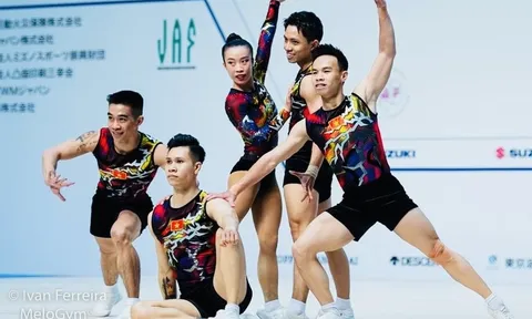 Aerobic Việt Nam giành huy chương vàng tại World Cup 2024