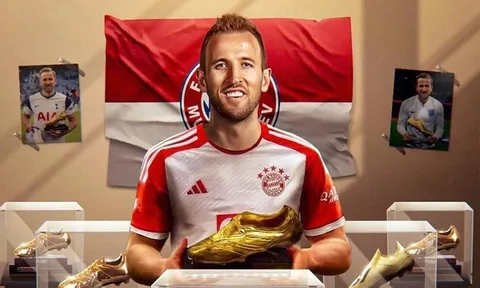 Tiền đạo Harry Kane giành giải Chiếc giày Vàng châu Âu