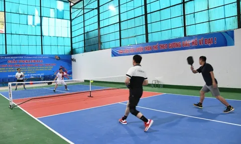 Gần 200 vận động viên tranh tài giải Pickleball thành phố Cao Bằng mở rộng năm 2024 