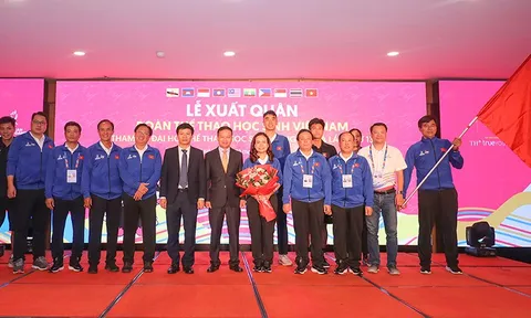 Đoàn Thể thao Học sinh Việt Nam xuất quân tham dự Đại hội Thể thao Học sinh Đông Nam Á lần thứ 13