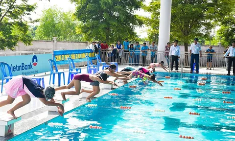 Hội thi Bơi, Lặn cứu đuối “Chương trình phổ cập bơi phòng, chống tai nạn đuối nước trẻ em” tỉnh An Giang lần thứ XVII - 2024