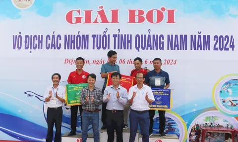 Tam Kỳ nhất toàn đoàn giải Bơi vô địch các nhóm tuổi tỉnh Quảng Nam