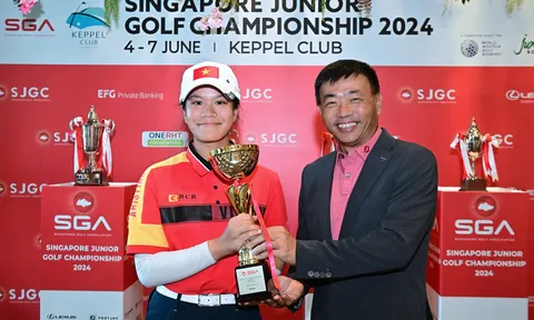 Singapore Golf Junior Championship 2024: Nguyễn Viết Gia Hân đạt giải nhất bảng B nữ