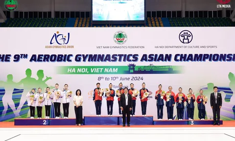 Việt Nam dẫn đầu toàn đoàn với 8 huy chương vàng tại giải Thể dục Aerobic châu Á lần thứ 9