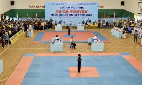 Gần 1.000 võ sĩ tranh tài giải vô địch trẻ Võ cổ truyền quốc gia năm 2024