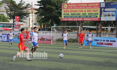 Gần 200 cầu thủ tranh tài giải Bóng đá Cúp doanh nhân trẻ tỉnh Ninh Bình năm 2024