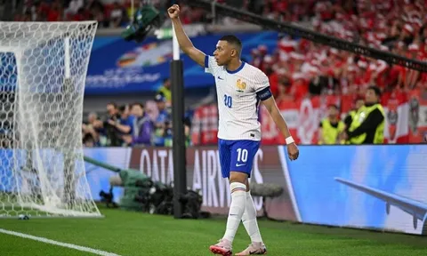 Bảng D Vòng chung kết EURO 2024: Mbappe "tịt ngòi", Pháp nhọc nhằn đánh bại Áo