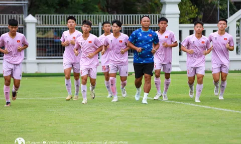 U16 Việt Nam tích cực chuẩn bị cho trận đấu tiếp theo tại giải U16 Đông Nam Á 2024
