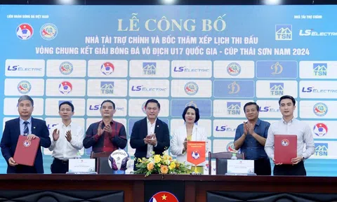 12 đội tham dự Vòng chung kết giải Bóng đá vô địch U17 Quốc gia - Cúp Thái Sơn Nam 2024