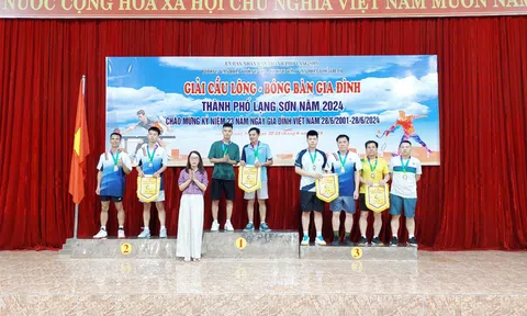 Giải Cầu lông, Bóng bàn gia đình thành phố Lạng Sơn năm 2024