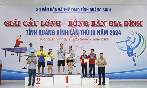 Thể thao gắn kết gia đình ở Quảng Bình