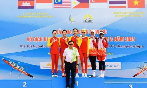 Việt Nam dẫn đầu giải Đua thuyền Rowing vô địch U19, U23 và vô địch Đông Nam Á 2024