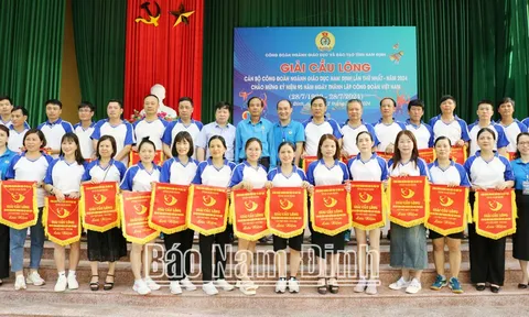 Giải Cầu lông cán bộ Công đoàn ngành Giáo dục Nam Định lần thứ nhất năm 2024