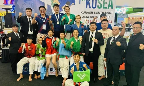 Các võ sĩ Việt Nam giành thêm 5 huy chương vàng giải vô địch Kurash Đông Nam Á 2024