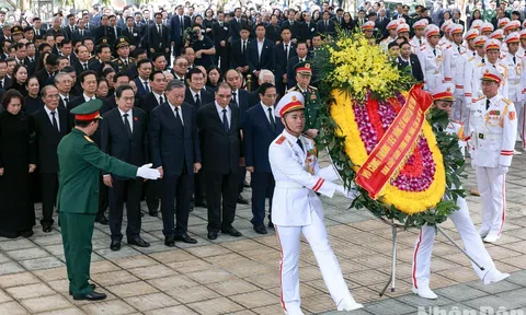 Lãnh đạo Đảng, Nhà nước và Mặt trận Tổ quốc viếng Tổng Bí thư Nguyễn Phú Trọng