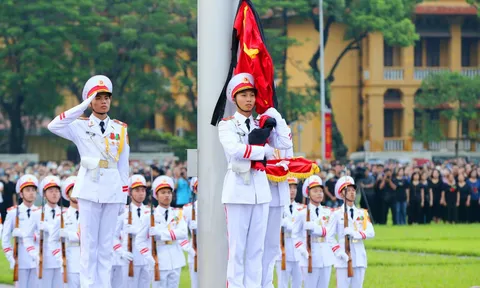 Lễ thượng cờ rủ Quốc tang Tổng Bí thư Nguyễn Phú Trọng