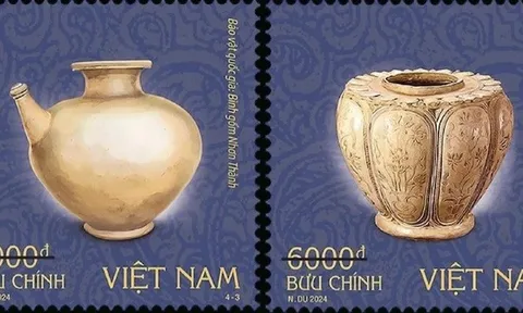 Phát hành bộ tem “Bảo vật quốc gia: Đồ gốm”
