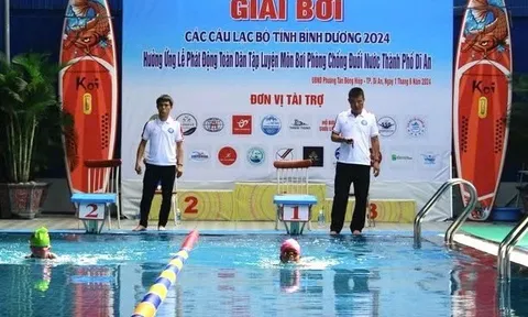 236 vận động viên tranh tài giải Bơi các Câu lạc bộ tỉnh Bình Dương năm 2024
