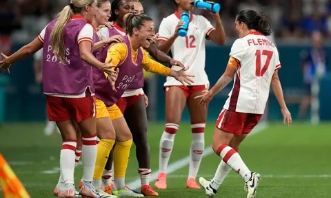 Lượt thứ ba môn Bóng đá nữ Olympic 2024: Đội tuyển Canada vào tứ kết dù bị trừ 6 điểm