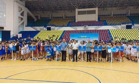 600 vận động viên tranh tài giải Bóng rổ quận Ba Đình năm 2024