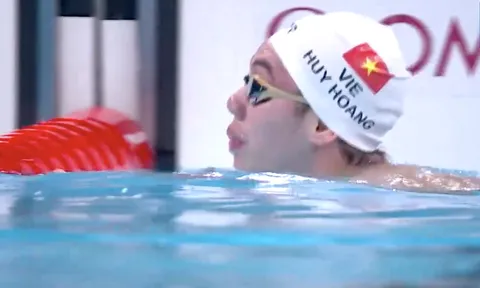 Môn Bơi Olympic 2024: Nguyễn Huy Hoàng xếp hạng 21/27 nội dung 1.500m tự do