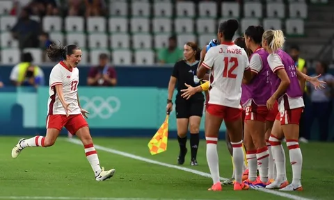 Tứ kết môn Bóng đá nữ Olympic Paris 2024: Đội tuyển Canada tiếp tục viết nên điều thần kỳ?
