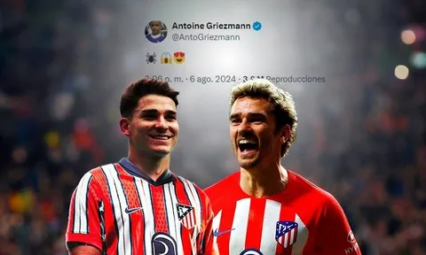 Antoine Griezmann bất ngờ khi Julian Alvarez sắp gia nhập Atletico Madrid