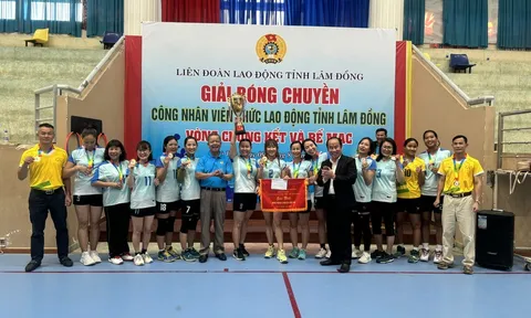 Bế mạc giải Bóng chuyền công nhân viên chức lao động tỉnh Lâm Đồng năm 2024