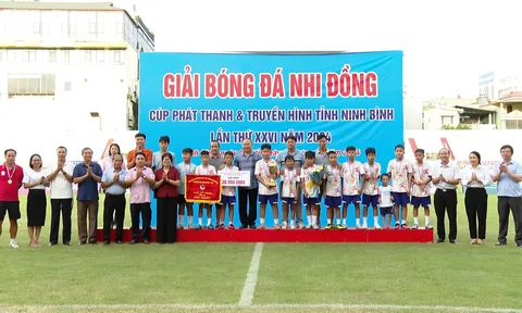 Yên Khánh vô địch giải Bóng đá Nhi đồng Cúp Phát thanh và Truyền hình tỉnh Ninh Bình lần thứ 26