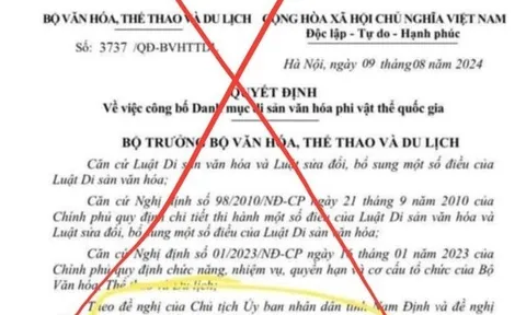 Bộ Văn hóa, Thể thao và Du lịch đề nghị xử lý thông tin xuyên tạc, sai sự thật việc tri thức dân gian “Cháo lươn” Nghệ An được đề cử Di sản văn hóa phi vật thể