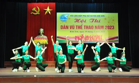 Phụ nữ Kim Sơn lan tỏa phong trào luyện tập thể dục thể thao